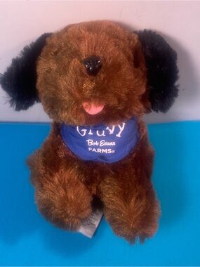 Gravy Brown Plush Puppy with Blue Bandana - Bob Evans Farms